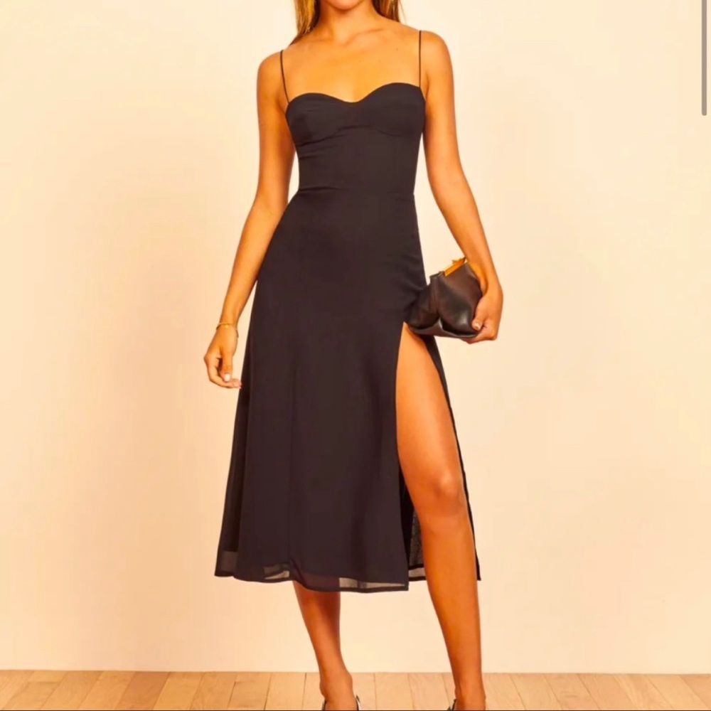 Reformation Juliette Dress Black